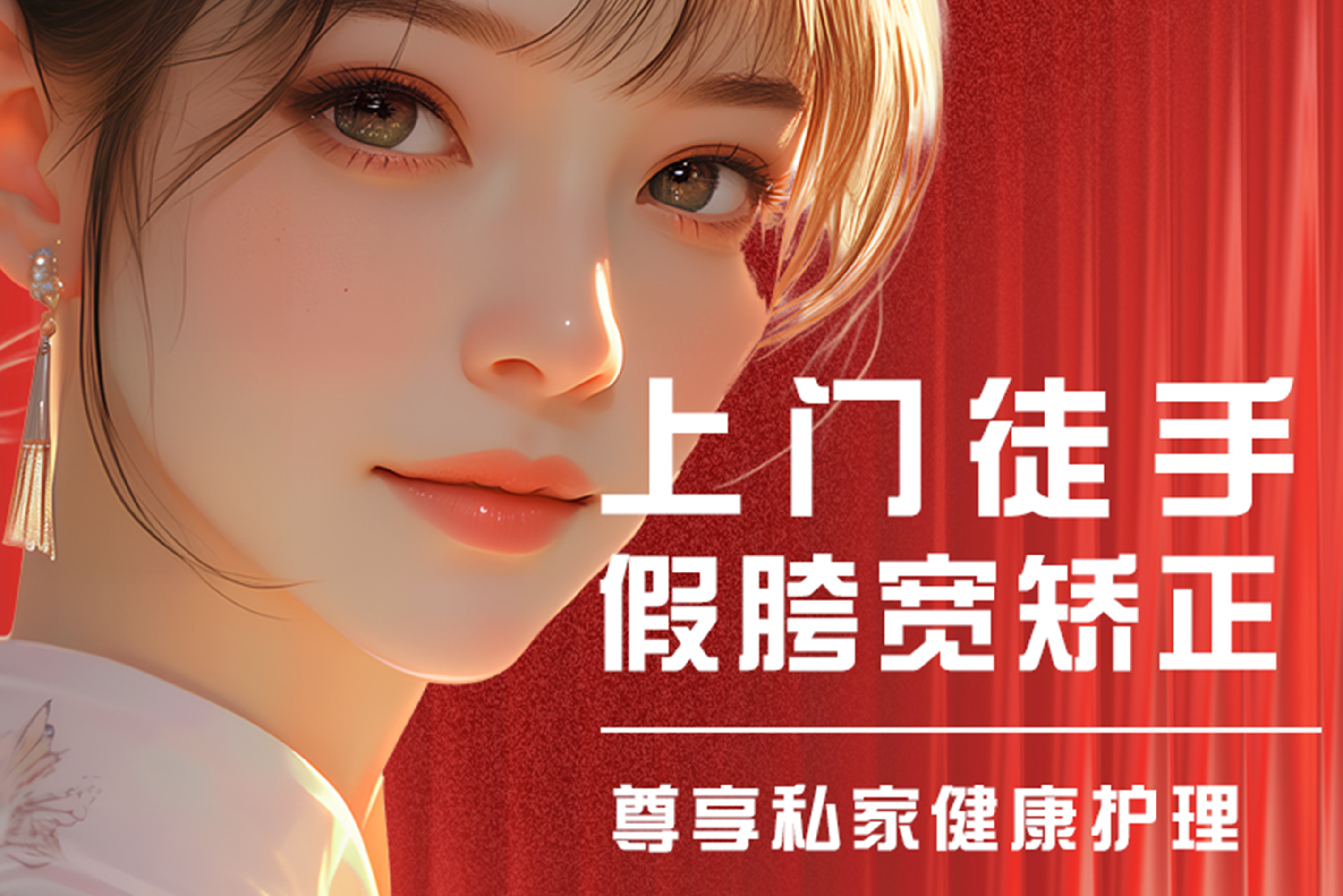 上门徒手假胯宽矫正